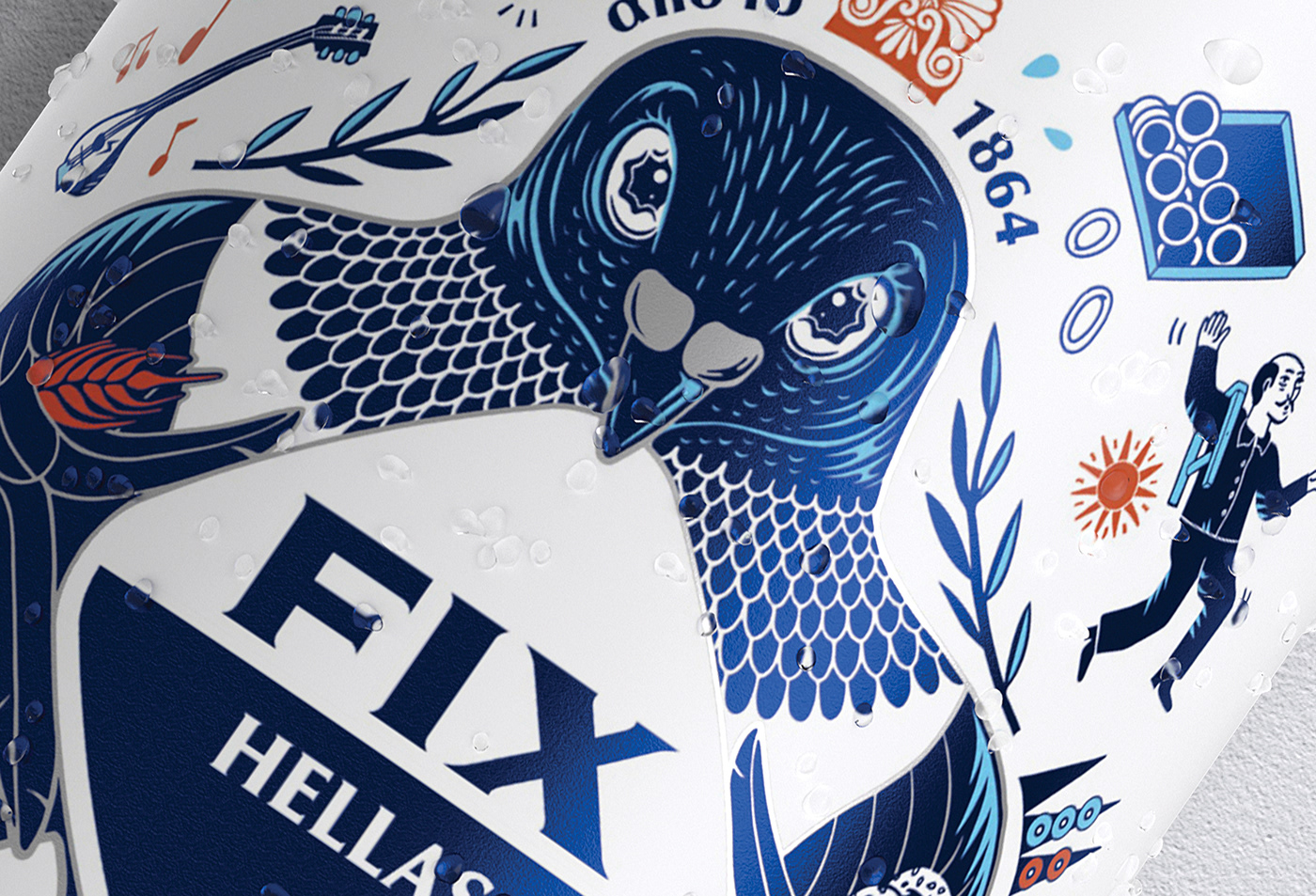 國(guó)際包裝設(shè)計(jì)分享：希臘啤酒包裝設(shè)計(jì) FIX HELLAS，充滿地域特色