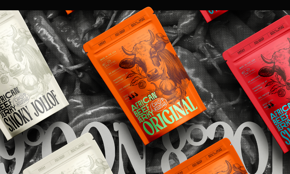 包裝設(shè)計賞析｜Kilishi 牛肉干包裝設(shè)計：用視覺講好非洲風(fēng)味與文化傳承的故事